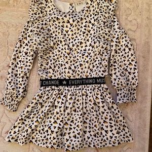 Girls animal print dress